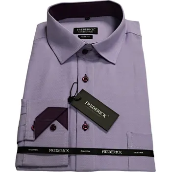 Pánská košile Pánská košile s dlouhým rukávem - střih SLIM - vzor F1122 - 39