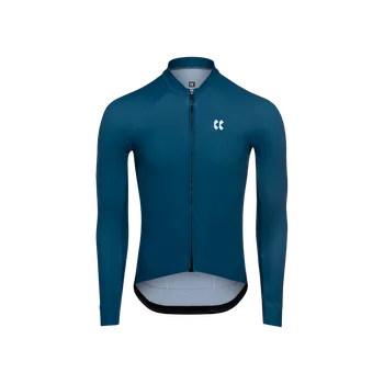 cyklistický dres KALAS PASSION Z3 | Cyklistický dres dlouhý rukáv TEMPS | petrol blue | Velikost: 1+