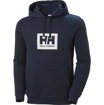 Pánská mikina Pánská Mikina HELLY HANSEN HH BOX HOODIE 53289_598 – Tmavě modrá S