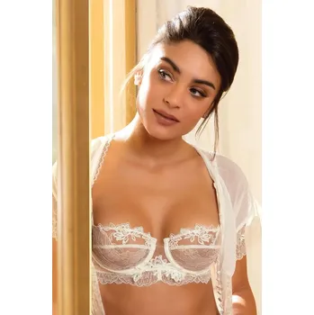 Souprava dámského spodního prádla Podprsenka bardotka LISE CHARMEL (ACH3042-09), Barva smetanová, Velikost 70D