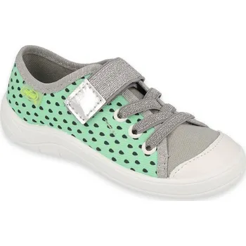 Dívčí obuv BEFADO 1X189 dívčí tenisky 1SZ zelené tečky 26 251X189_26
