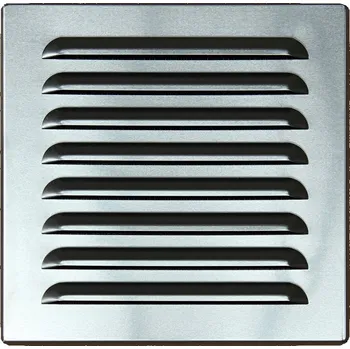 Větrací mřížka Větrací mřížka hliníková AL 190x190 s přírubou 150 mm