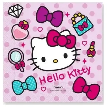 Sada nádobí Ubrousky s kočičkou Hello Kitty