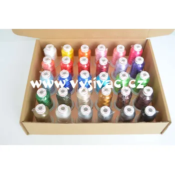 Nit Gunold Sulky sada 30 kónů 1000m vyšívacích nití SULKY 1-30 Jednotka: sada 30 kónů nití SULKY 1-30