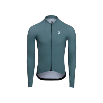 cyklistický dres KALAS PASSION Z4 | Cyklistický dres dlouhý rukáv TEMPS | Emerald Green | Velikost: 5