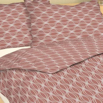 Povlečení Bavlněné povlečení cibule na cihlové 9439-13 - 140x220 + 50x70 cm