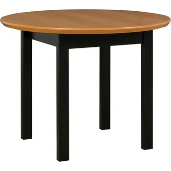 Jídelní stůl Jídelní stůl POLI 1, deska stolu bílá, nohy stolu kaštan