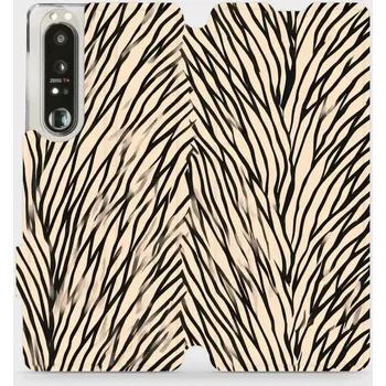 Pouzdro na mobilní telefon Flipové pouzdro Mobiwear - Sony Xperia 1 III - VA52S V koruně stromu (Knížkové flip pouzdro, obal, kryt na mobil Sony Xperia 1 III - VA52S V koruně stromu, materiál Umělá kůže + TPU - ochrana 360°, stojánek, silikonová vanička, magnetické zavírání)