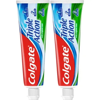 Dentální hygiena Colgate Triple Action Original Mint zubní pasta 2x75 ml