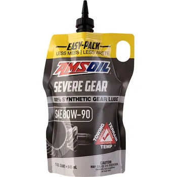 Převodový olej Plně syntetický převodový olej AMSOIL Severe Gear 80W-90 Synthetic Gear Lube 946 ml (1 quart easy pack)