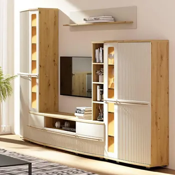 Obývací stěna Obývací stěna CANDY k | + LED osvětlení | 299 cm | artisan/kašmír