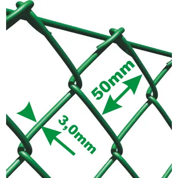 Pletivo Poplastované pletivo FORTE 125 cm zelené 3,0 mm