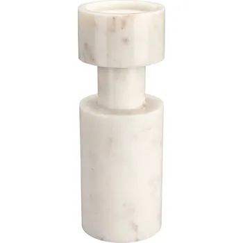 Svícen Bílý mramorový svícen DUTCHBONE PAROS 27 cm