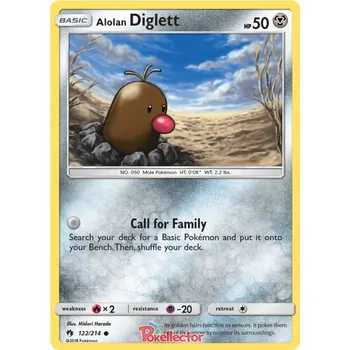 Sběratelská karetní hra Alolan Diglett 122/214 - Lost Thunder Typ karty: Non-Holo