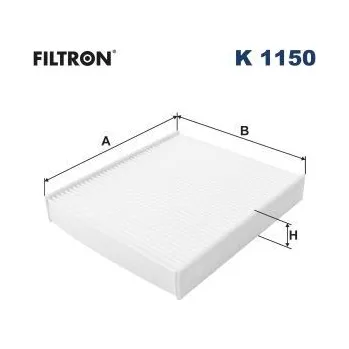Ventilátor topení a klimatizace Filtr, vzduch v interiéru FILTRON K 1150