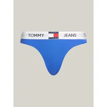 Kalhotky Dámské tanga UW0UW04956 C6H modré - Tommy Hilfiger 2XL