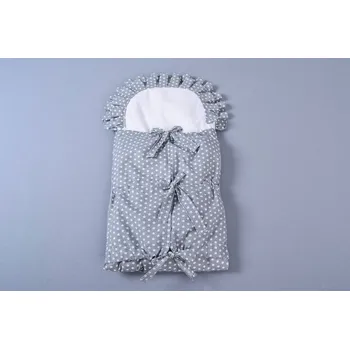 Zavinovačka Zavinovačka s tkanicemi a kanýrem šedá/hvězdy bílé