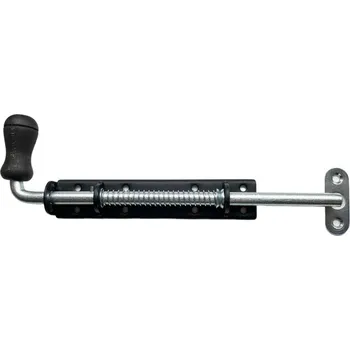 Tesařské kování WSPU 250c Zástrč pružinová s dřev. koncovkou černá 250x30mm