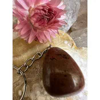 Přívěsek na klíče - jaspis červený