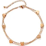 Steel Edge Řetízek na kotník SEGZ128 Barva: Rose gold