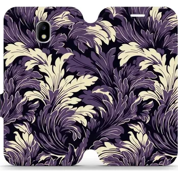 Pouzdro na mobilní telefon Flipové pouzdro Mobiwear - Samsung Galaxy J5 2017 - VA46S Fialové rostliny (Knížkové flip pouzdro, obal, kryt na mobil Samsung Galaxy J5 2017 - VA46S Fialové rostliny, materiál Umělá kůže + TPU - ochrana 360°, stojánek, silikonová vanička, magnetické)