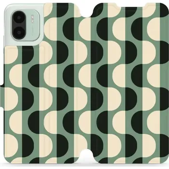 Pouzdro na mobilní telefon Flipové pouzdro Mobiwear - Xiaomi Redmi A1 - VA56S Magické vlnky (Knížkové flip pouzdro, obal, kryt na mobil Xiaomi Redmi A1 - VA56S Magické vlnky, materiál Umělá kůže + TPU - ochrana 360°, stojánek, silikonová vanička, magnetické zavírání)