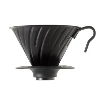 Příprava kávy Dripper Hario V60 (VDM-02-MB) - ocelový, velikost 2, černý matný