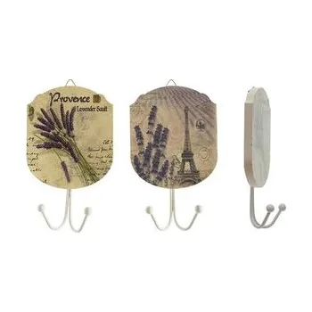 Dvojháček dřevo motiv levandule 17x10 cm