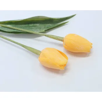 umělá květina EDWIL Tulipán tmavě žlutý - (A148)