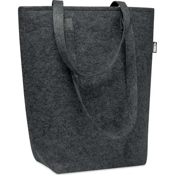 Plstěná nákupní taška z RPET Taslo, tmavě šedá
