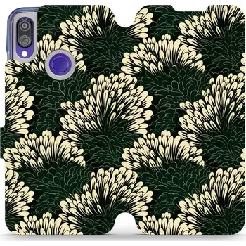 Pouzdro na mobilní telefon Flipové pouzdro Mobiwear - Xiaomi Redmi Note 7 - VA45S Travina (Knížkové flip pouzdro, obal, kryt na mobil Xiaomi Redmi Note 7 - VA45S Travina, materiál Umělá kůže + TPU - ochrana 360°, stojánek, silikonová vanička, magnetické zavírání)
