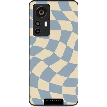 Telefonní příslušenství Lesklý kryt Mobiwear Glossy - Xiaomi 12T / 12T Pro - GA59G Modrá a béžová šachovnice (Prémiové lesklé pouzdro, obal, kryt Mobiwear Glossy na mobil Xiaomi 12T / 12T Pro - GA59G Modrá a béžová šachovnice, materiál Plast + TPU silikon - krytí po všech)