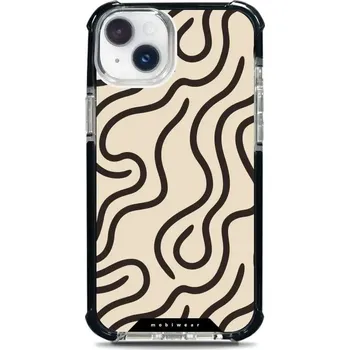 Pouzdro na mobilní telefon Odolný obal Mobiwear MagSafe Elite Bumper - Apple iPhone 14 Plus - DA60D Linky (Odolný kryt, pouzdro, obal Mobiwear Elite Bumper na mobil Apple iPhone 14 Plus - DA60D Linky, materiál Plast + TPU silikon + kov - zesílená ochrana telefonu, podpora MagSafe,)