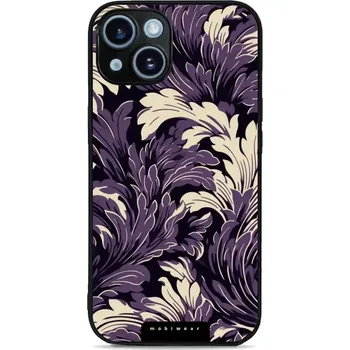 Pouzdro na mobilní telefon Lesklý kryt Mobiwear Glossy - Apple iPhone 14 - GA46G Fialové rostliny (Prémiové lesklé pouzdro, obal, kryt Mobiwear Glossy na mobil Apple iPhone 14 - GA46G Fialové rostliny, materiál Plast + TPU silikon - krytí po všech stranách, neošoupatelný potisk,)