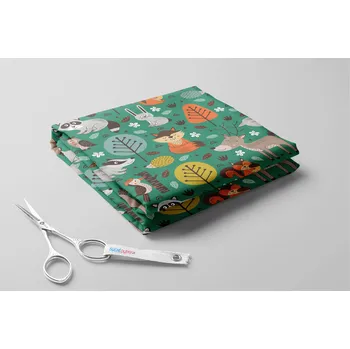 Microfibra, Lesní zvířátka Barva: Zelená