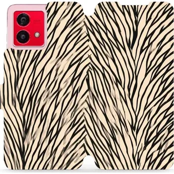 Pouzdro na mobilní telefon Flipové pouzdro Mobiwear - Motorola Moto G84 - VA52S V koruně stromu (Knížkové flip pouzdro, obal, kryt na mobil Motorola Moto G84 - VA52S V koruně stromu, materiál Umělá kůže + TPU - ochrana 360°, stojánek, silikonová vanička, magnetické zavírání)