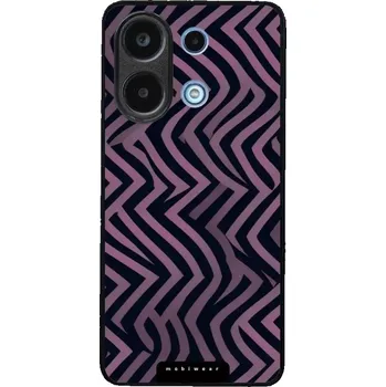 Pouzdro na mobilní telefon Lesklý kryt Mobiwear Glossy - Xiaomi Redmi Note 13 4G - GA55G Fialové klikyháky (Prémiové lesklé pouzdro, obal, kryt Mobiwear Glossy na mobil Xiaomi Redmi Note 13 4G - GA55G Fialové klikyháky, materiál Plast + TPU silikon - krytí po všech stranách,)