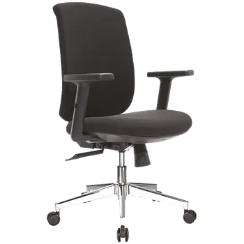 ESTER - židle kancelářská, kříž chrom, černá