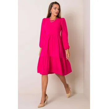 Dámské šaty RUE PARIS Bavlněné šaty Noa fuchsiové Velikost: M