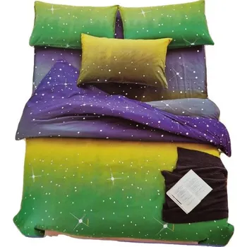 Povlečení Sendia Francouzské povlečení zelenožluté/modré - Sendy 1