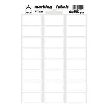 Samolepící etiketa Samolepicí obdélníčky - bílé, 32x16 mm