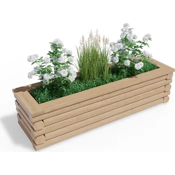 Květináč Vyvýšený dřevěný záhon 50 x 170 cm, výška 43,5 cm, obdélníkový