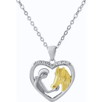 Náramek Stříbrný náhrdelník Kůň Beira s Brilliance Zirconia