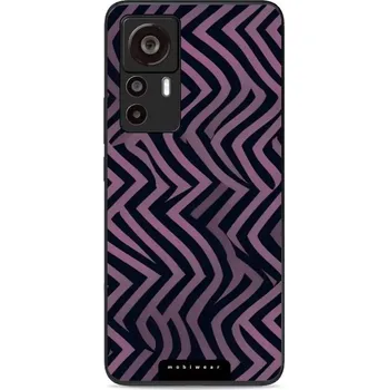 Pouzdro na mobilní telefon Lesklý kryt Mobiwear Glossy - Xiaomi 12T / 12T Pro - GA55G Fialové klikyháky (Prémiové lesklé pouzdro, obal, kryt Mobiwear Glossy na mobil Xiaomi 12T / 12T Pro - GA55G Fialové klikyháky, materiál Plast + TPU silikon - krytí po všech stranách, neošoupateln