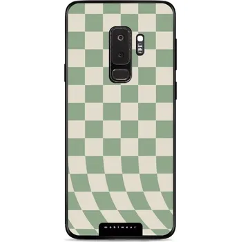 Pouzdro na mobilní telefon Lesklý kryt Mobiwear Glossy - Samsung Galaxy S9 Plus - GA58G Zelená a béžová šachovnice (Prémiové lesklé pouzdro, obal, kryt Mobiwear Glossy na mobil Samsung Galaxy S9 Plus - GA58G Zelená a béžová šachovnice, materiál Plast + TPU silikon - krytí po všech)