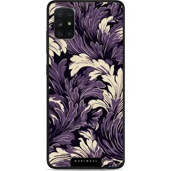 Lesklý kryt Mobiwear Glossy - Samsung Galaxy A71 - GA46G Fialové rostliny (Prémiové lesklé pouzdro, obal, kryt Mobiwear Glossy na mobil Samsung Galaxy A71 - GA46G Fialové rostliny, materiál Plast + TPU silikon - krytí po všech stranách, neošoupatelný)