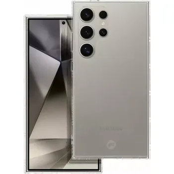 Pouzdro na mobilní telefon Silikonové pouzdro FORCELL F-PROTECT na mobil Samsung Galaxy S24 Ultra čiré - nežloutne (FORCELL F-PROTECT Long Lasting tenké pouzdro z průhledného silikonu Samsung Galaxy S24 Ultra)