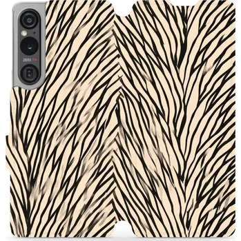 Pouzdro na mobilní telefon Flipové pouzdro Mobiwear - Sony Xperia 1 V - VA52S V koruně stromu (Knížkové flip pouzdro, obal, kryt na mobil Sony Xperia 1 V - VA52S V koruně stromu, materiál Umělá kůže + TPU - ochrana 360°, stojánek, silikonová vanička, magnetické zavírání)