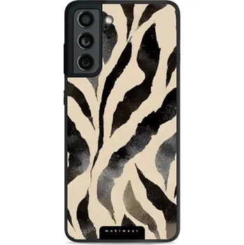 Pouzdro na mobilní telefon Lesklý kryt Mobiwear Glossy - Samsung Galaxy S21 FE - GA53G Zebří (Prémiové lesklé pouzdro, obal, kryt Mobiwear Glossy na mobil Samsung Galaxy S21 FE - GA53G Zebří, materiál Plast + TPU silikon - krytí po všech stranách, neošoupatelný potisk, tenké)