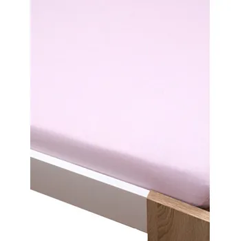 Prostěradlo Bavlněné prostěradlo 140x240cm, světle růžové - PREMIUM